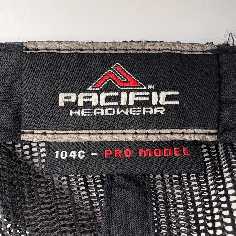 Voodoo Pacific Headwear Brown Mesh Trucker Cap Pro Model‎ VOD Records Graphic
